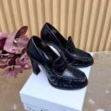 Mocassini con Tacco Alto da Donna | Décolleté Stile Sabot con Tacco Largo