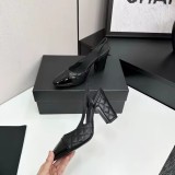 Slingback Bicolore Trapuntate da Donna | Décolleté con Tacco Largo Alto