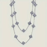 Collana Lunga Quadrifoglio a 10 Motivi | Stile Classico