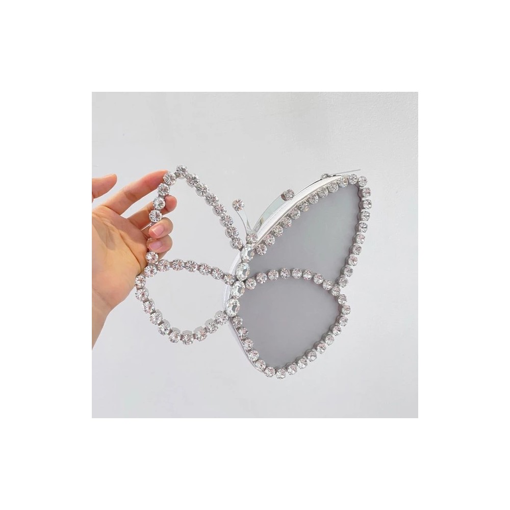 Elegante Pochette a Farfalla – Borsa da Sera Brillante Donna