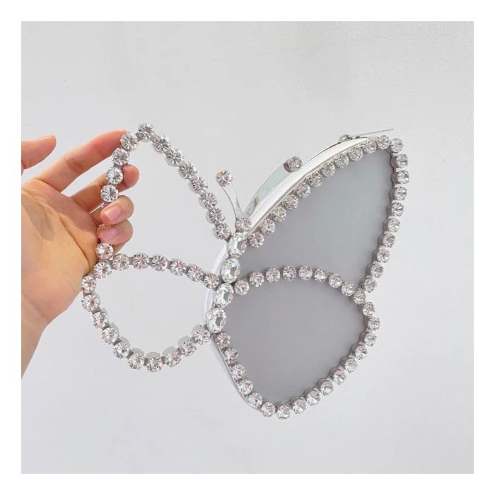 Elegante Pochette a Farfalla – Borsa da Sera Brillante Donna