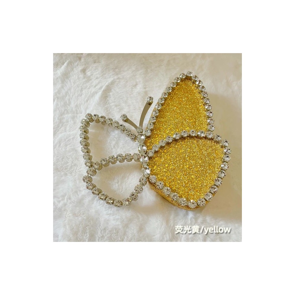 Elegant Butterfly Clutch – Shiny Evening Bag for Women