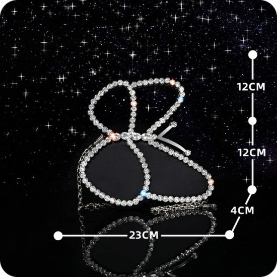 Elegant Butterfly Clutch – Shiny Evening Bag for Women