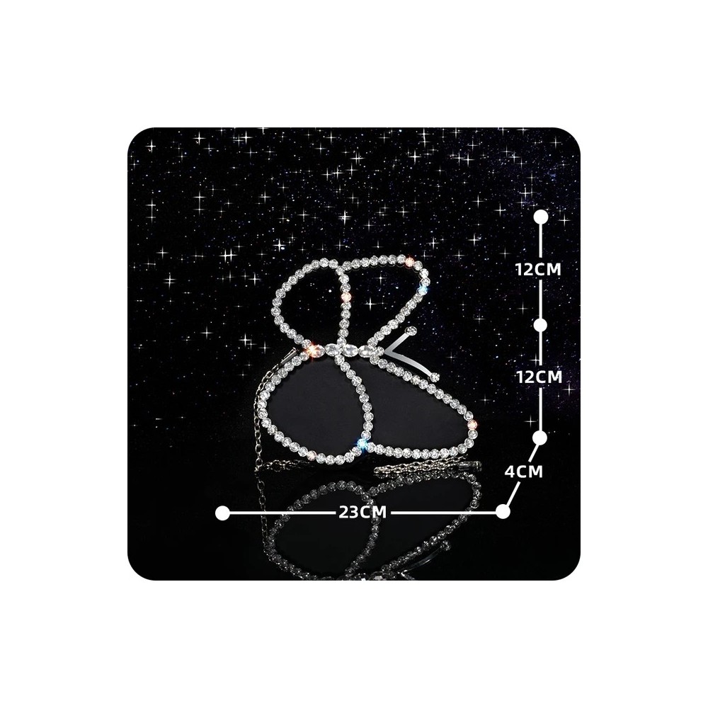 Elegant Butterfly Clutch – Shiny Evening Bag for Women