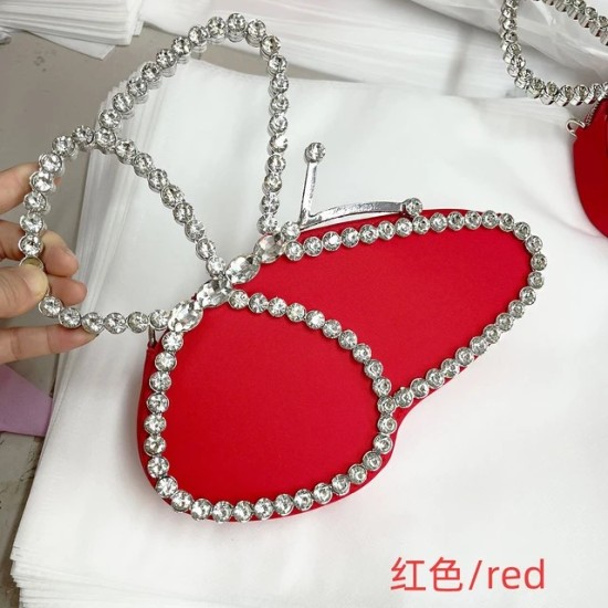 Elegante Pochette a Farfalla – Borsa da Sera Brillante Donna