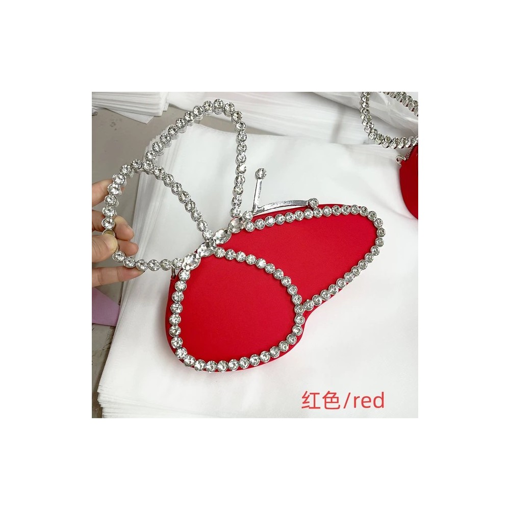 Elegante Pochette a Farfalla – Borsa da Sera Brillante Donna