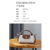 Y2 Dumpling Bun Bag – Elegant Nylon & Leather Crossbody | Premium Designer Style