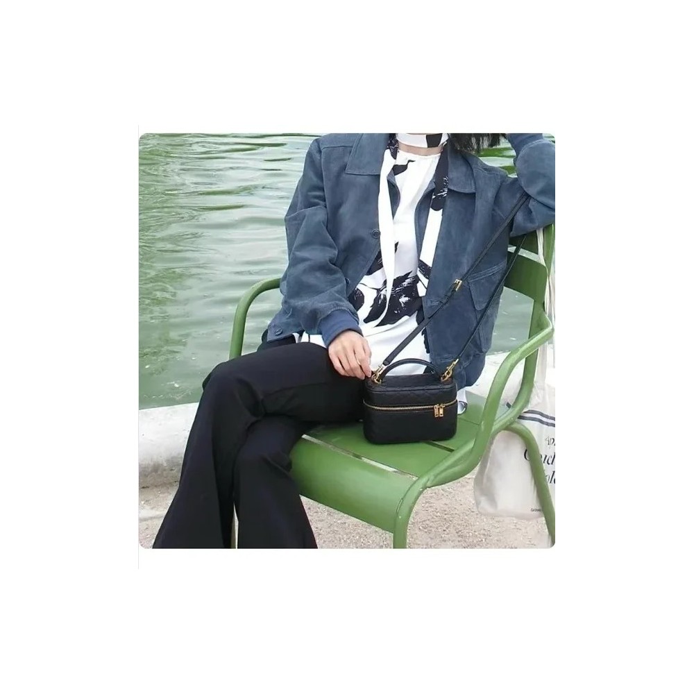 Borsa a Scatola in Pelle PU di Lusso da Donna – Elegante Borsa a Tracolla e a Spalla