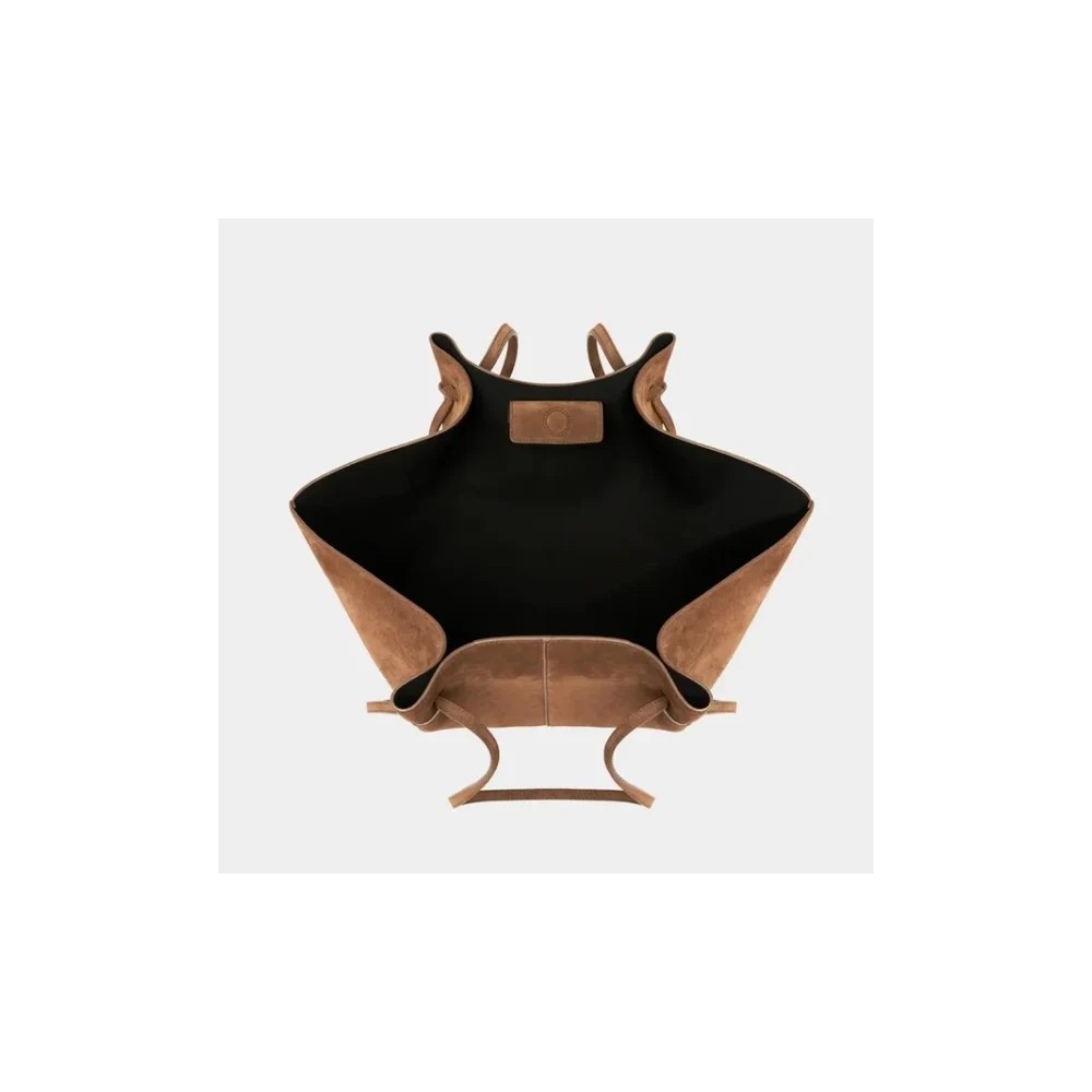 Borsa Tote in Finta Pelle Scamosciata di Lusso – Personalizzabile con Iniziali e Manico in Vera Pelle