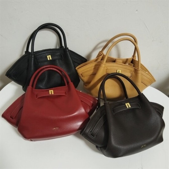 Mini Borsa a Tracolla in Tela Marrone – Pelle Vegana Elegante