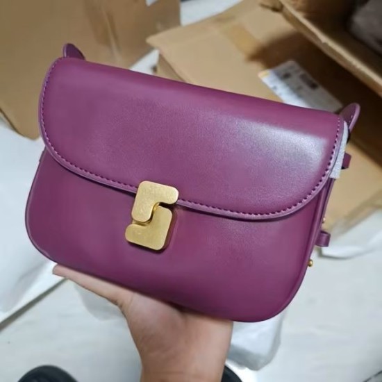 Luxury Women’s Purple Leather Briefcase – Elegant Designer Bag