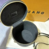 Lux VL Leather & Canvas Bucket Bag – Elegant Design, Premium Craftsmanship