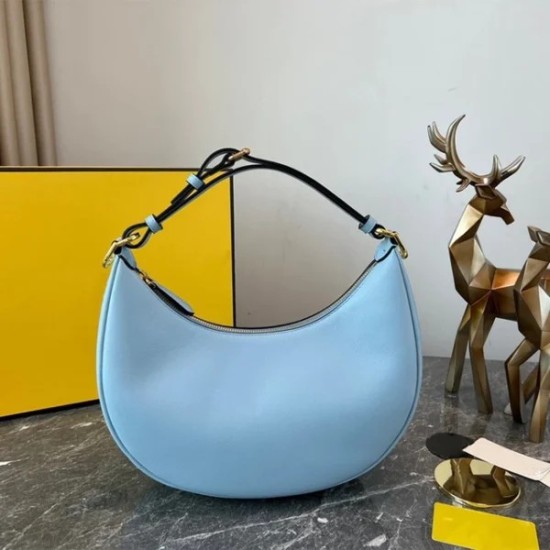Borsa a Spalla Donna in Vera Pelle di Lusso – Mezza Luna