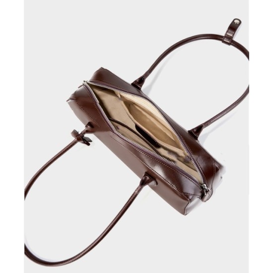 Korean Genuine Leather Shoulder Bag for Women | Elegant Designer Tote