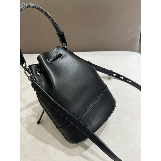 Lux VL Women’s Cowhide Shoulder & Crossbody Bag – Elegant Leather Bucket Bag