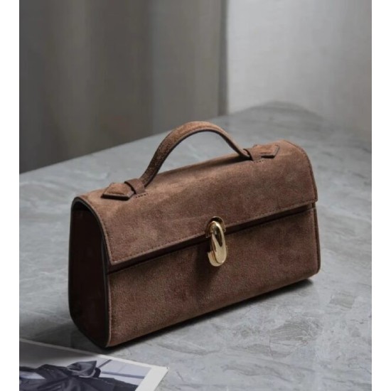 Borsa in Vera Pelle Scamosciata The Symmetry 19 – Eleganza Senza Tempo