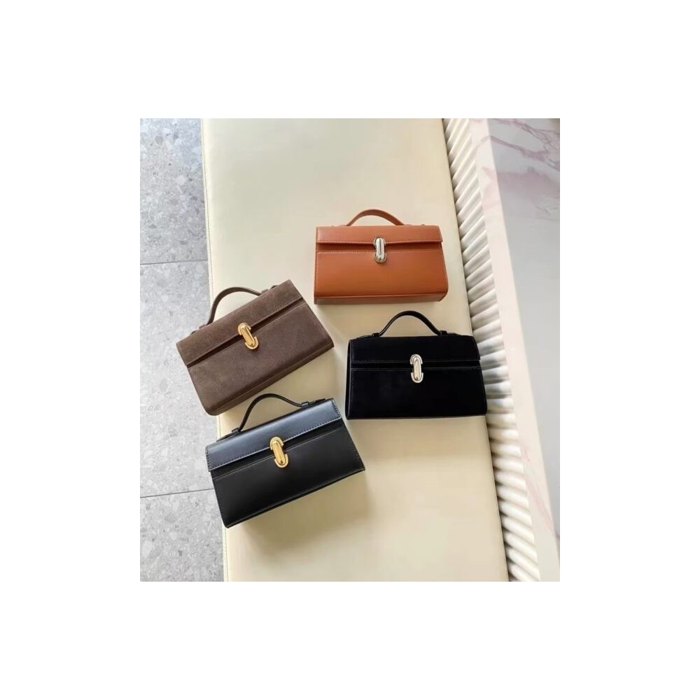 The Symmetry 19 Genuine Suede Leather Handbag – Elegant & Timeless Style