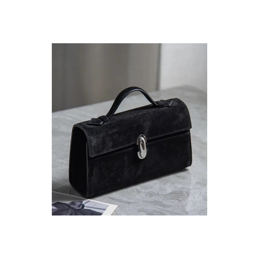 The Symmetry 19 Genuine Suede Leather Handbag – Elegant & Timeless Style