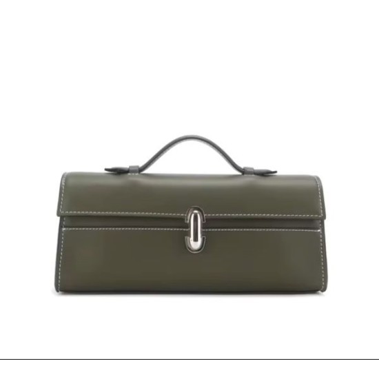 Genuine Leather Baguette Tote Bag for Women – Elegant & Minimalist Design | Premium Quality