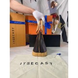 Borsa a Spalla Nera Lux VL – Elegante Borsa da Donna in Tela e Pelle Vera