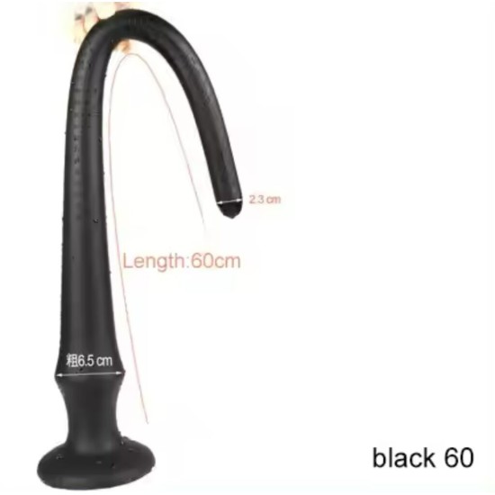 Long Silicone Anal Plug – Soft & Flexible Unisex Adult Toy | Premium Quality