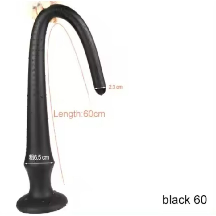 Long Silicone Anal Plug – Soft & Flexible Unisex Adult Toy | Premium Quality