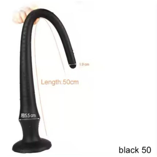 Long Silicone Anal Plug – Soft & Flexible Unisex Adult Toy | Premium Quality