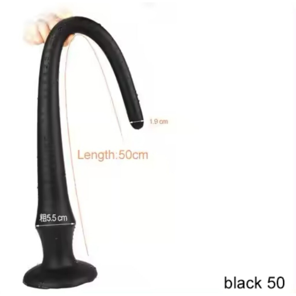 Long Silicone Anal Plug – Soft & Flexible Unisex Adult Toy | Premium Quality