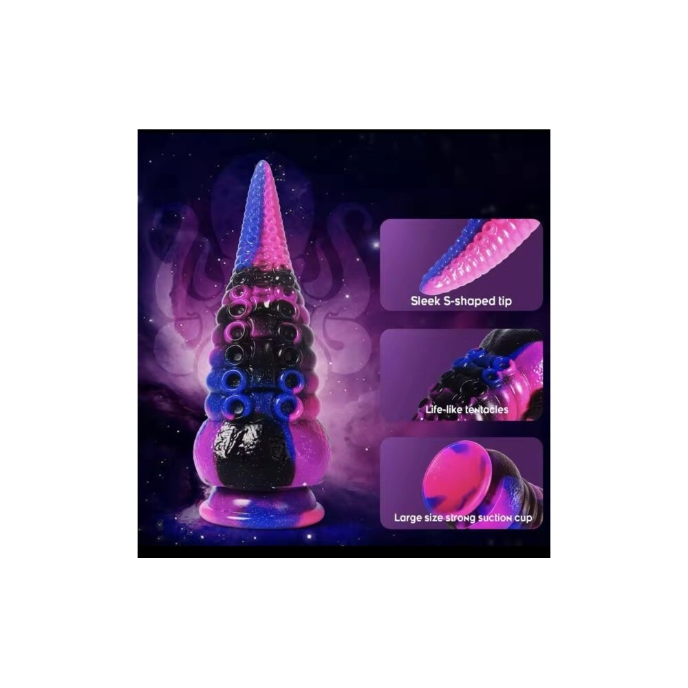 Silicone Tentacle Dildo with Suction Cup – Unisex Fantasy Toy for Intense Pleasure