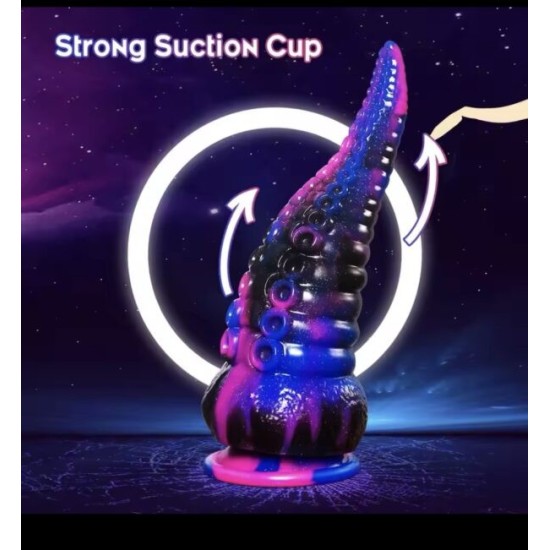 Dildo Tentacolare in Silicone con Ventosa – Giocattolo Unisex per Piacere Intenso