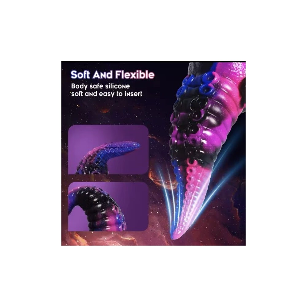 Dildo Tentacolare in Silicone con Ventosa – Giocattolo Unisex per Piacere Intenso