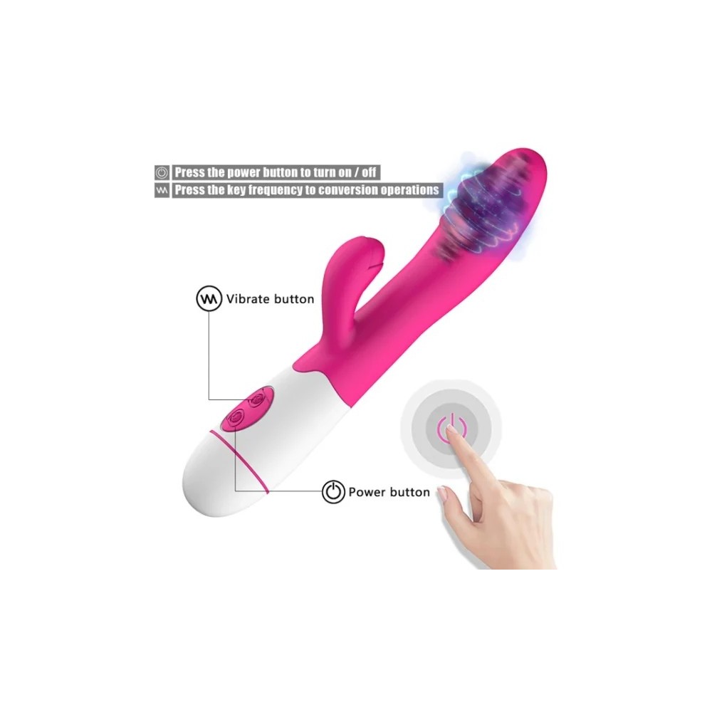 Vibratore Rabbit a Doppia Vibrazione – Stimolatore Punto G e Clitoride