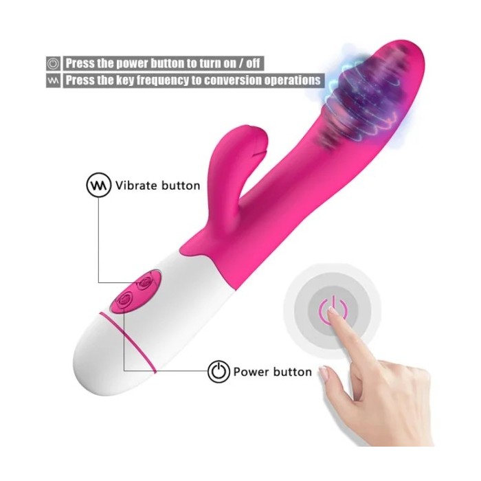 Dual Vibration Rabbit Vibrator – G-Spot & Clitoral Stimulator for Intense Pleasure
