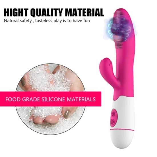 Dual Vibration Rabbit Vibrator – G-Spot & Clitoral Stimulator for Intense Pleasure