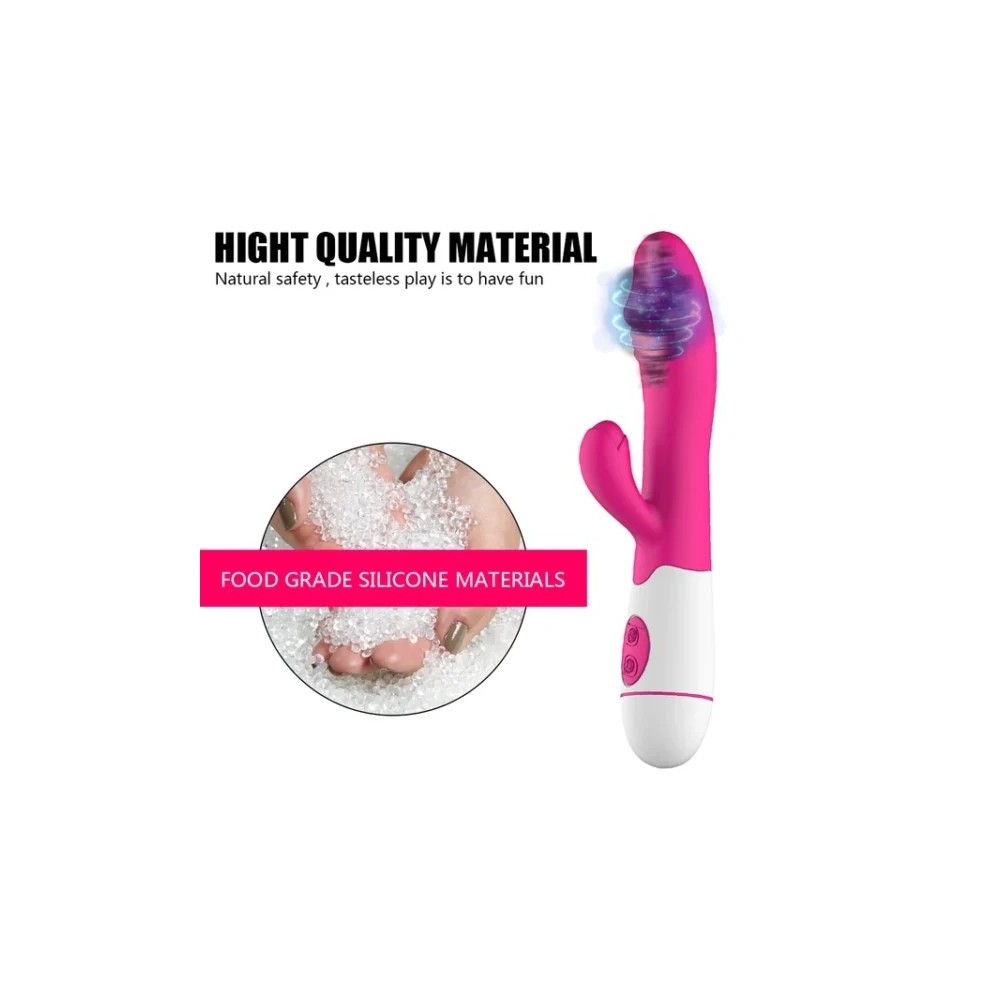 Vibratore Rabbit a Doppia Vibrazione – Stimolatore Punto G e Clitoride