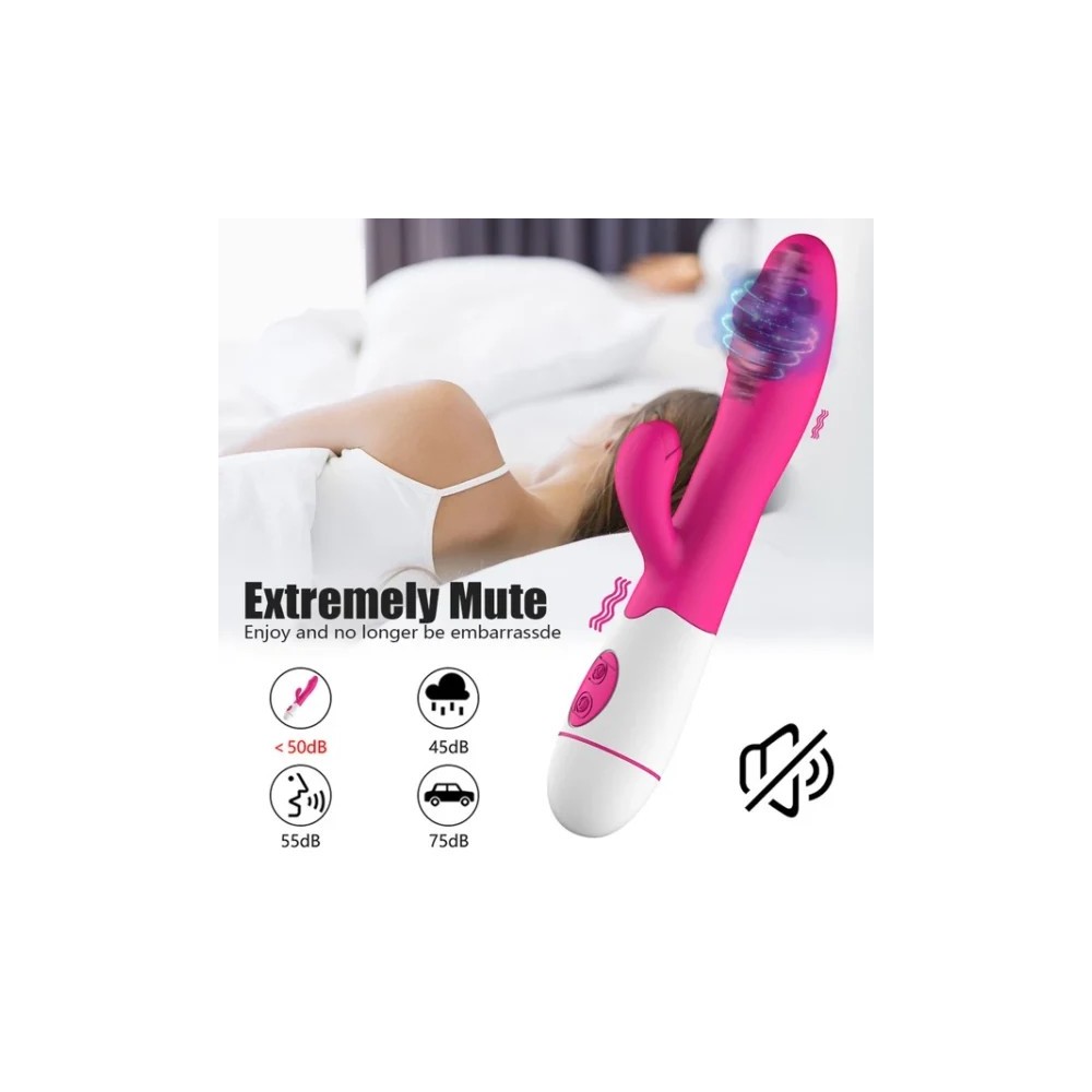 Vibratore Rabbit a Doppia Vibrazione – Stimolatore Punto G e Clitoride