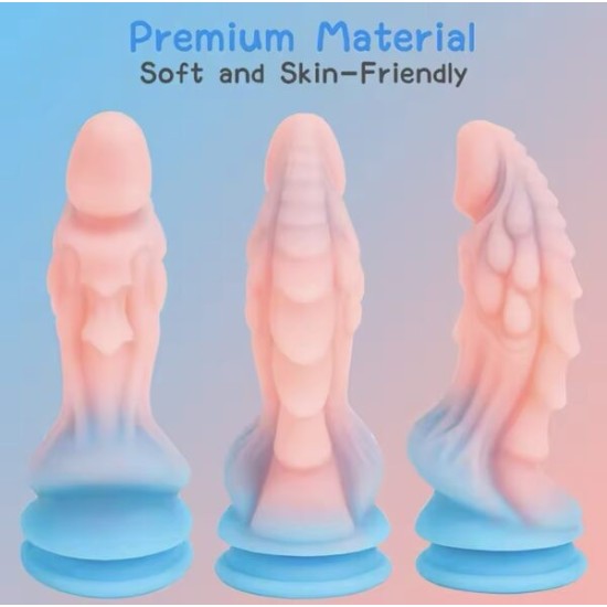Realistic Silicone Monster Dildo with Strong Suction Cup | 7/8 Inch Thick Adult Toy