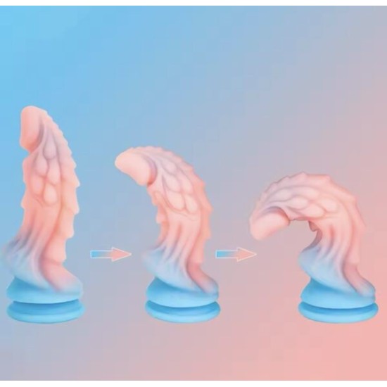 Realistic Silicone Monster Dildo with Strong Suction Cup | 7/8 Inch Thick Adult Toy