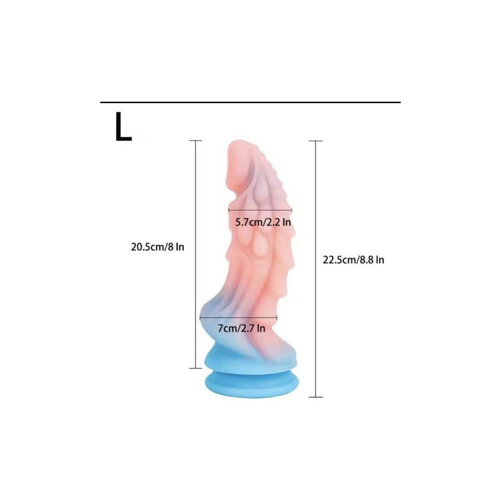 Realistic Silicone Monster Dildo with Strong Suction Cup | 7/8 Inch Thick Adult Toy