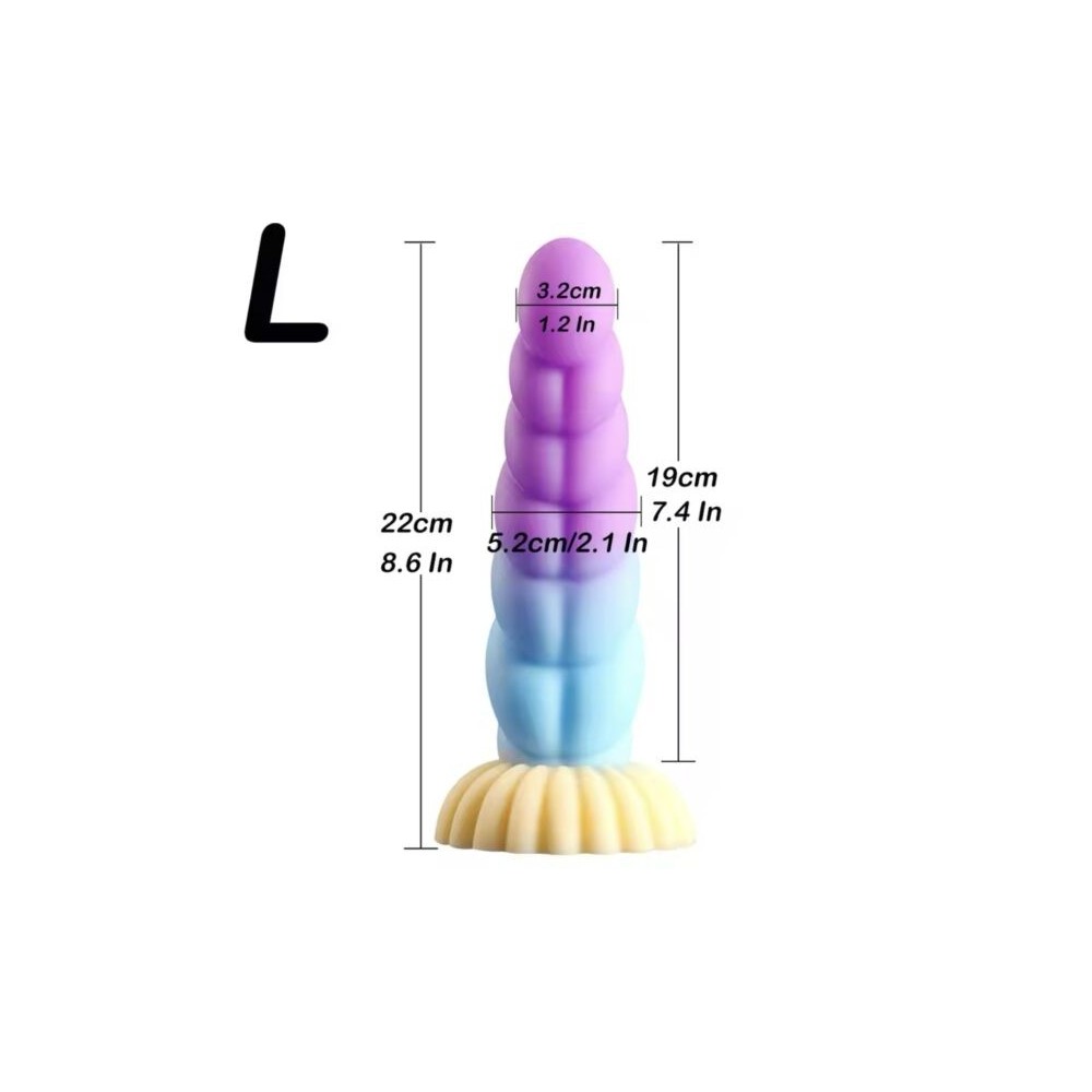 Realistic Dragon Silicone Dildo con Ventosa – Giocattolo Anale e Prostatico Unisex