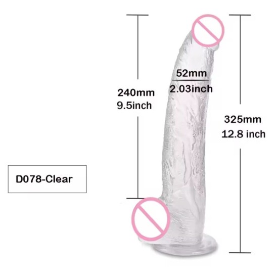 Realistic G-Spot Silicone Vibrator with Suction Cup