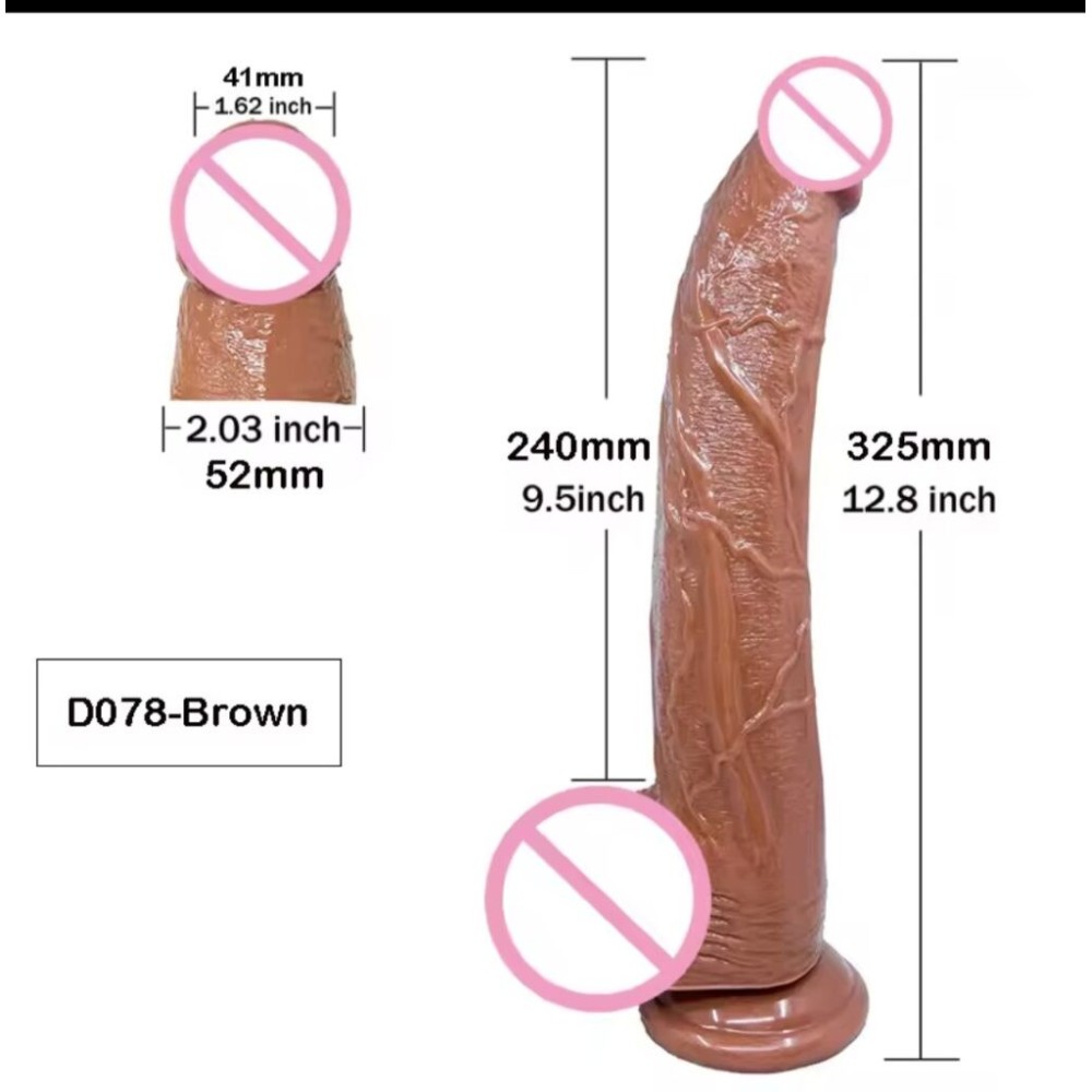 Vibratore Realistico in Silicone per Punto G con Ventosa