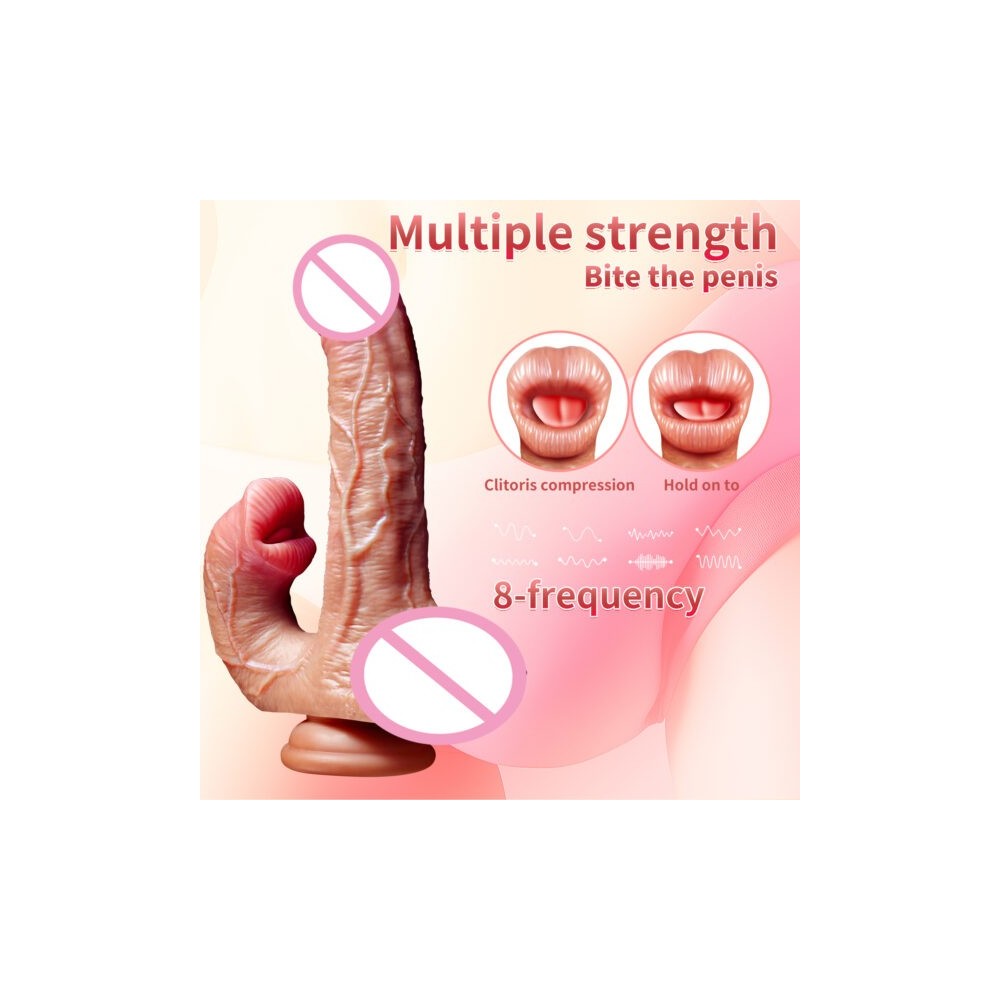 Heated Telescopic Realistic Vibrator with Remote Control | Discreet Delivery