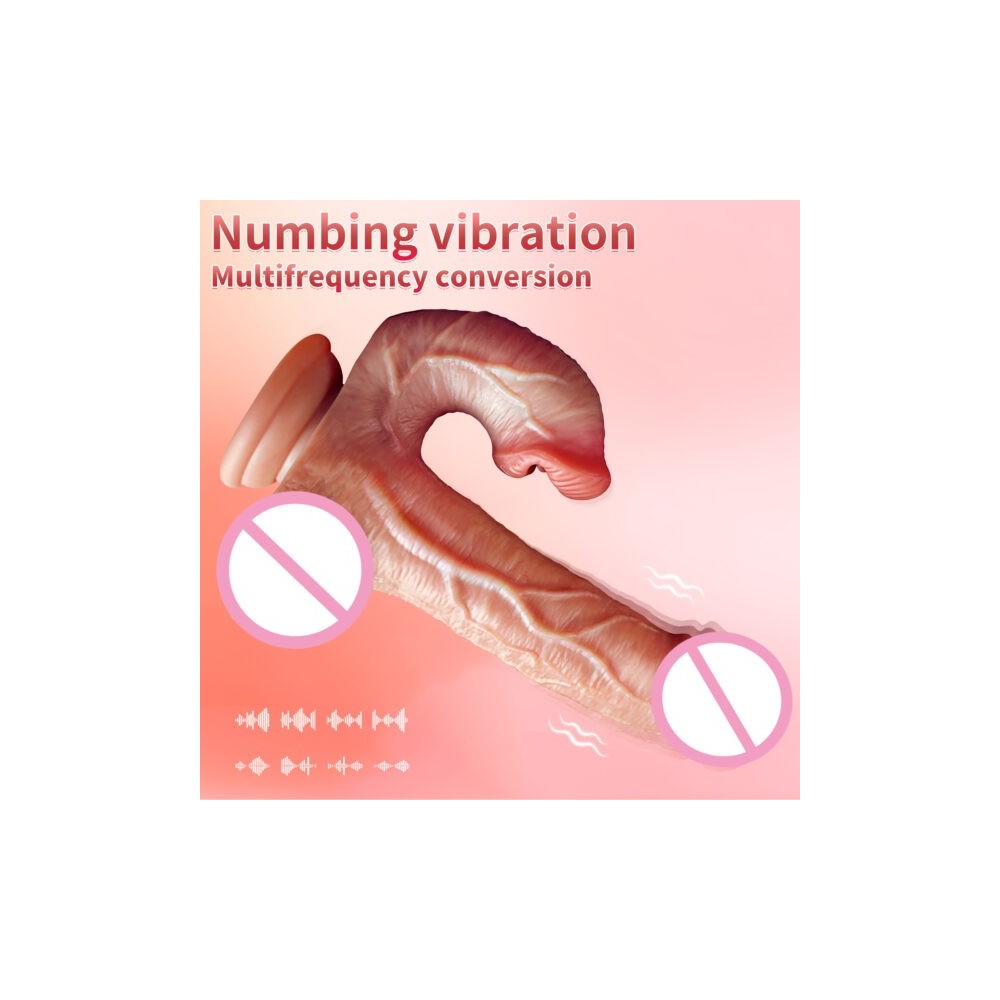 Heated Telescopic Realistic Vibrator with Remote Control | Discreet Delivery