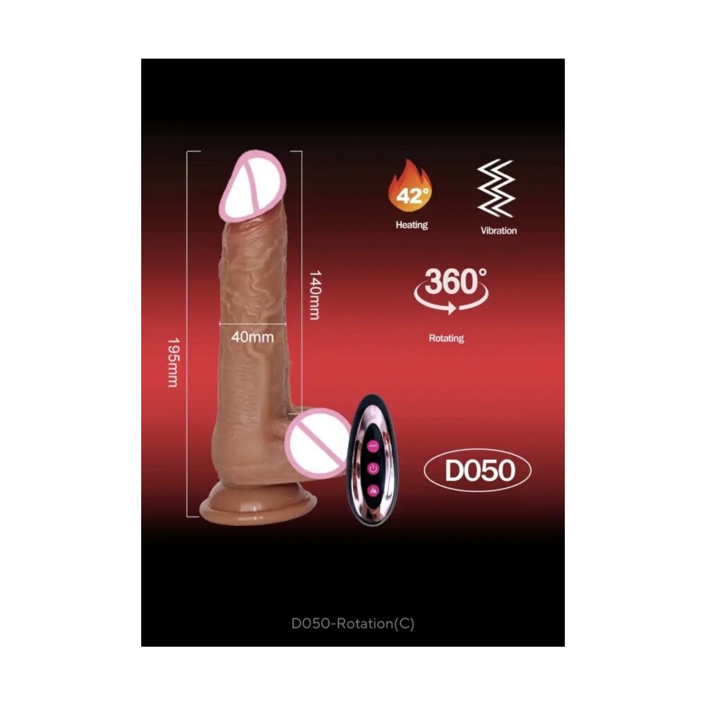 Realistic Telescopic Vibrator with Clitoral & Anal Stimulation