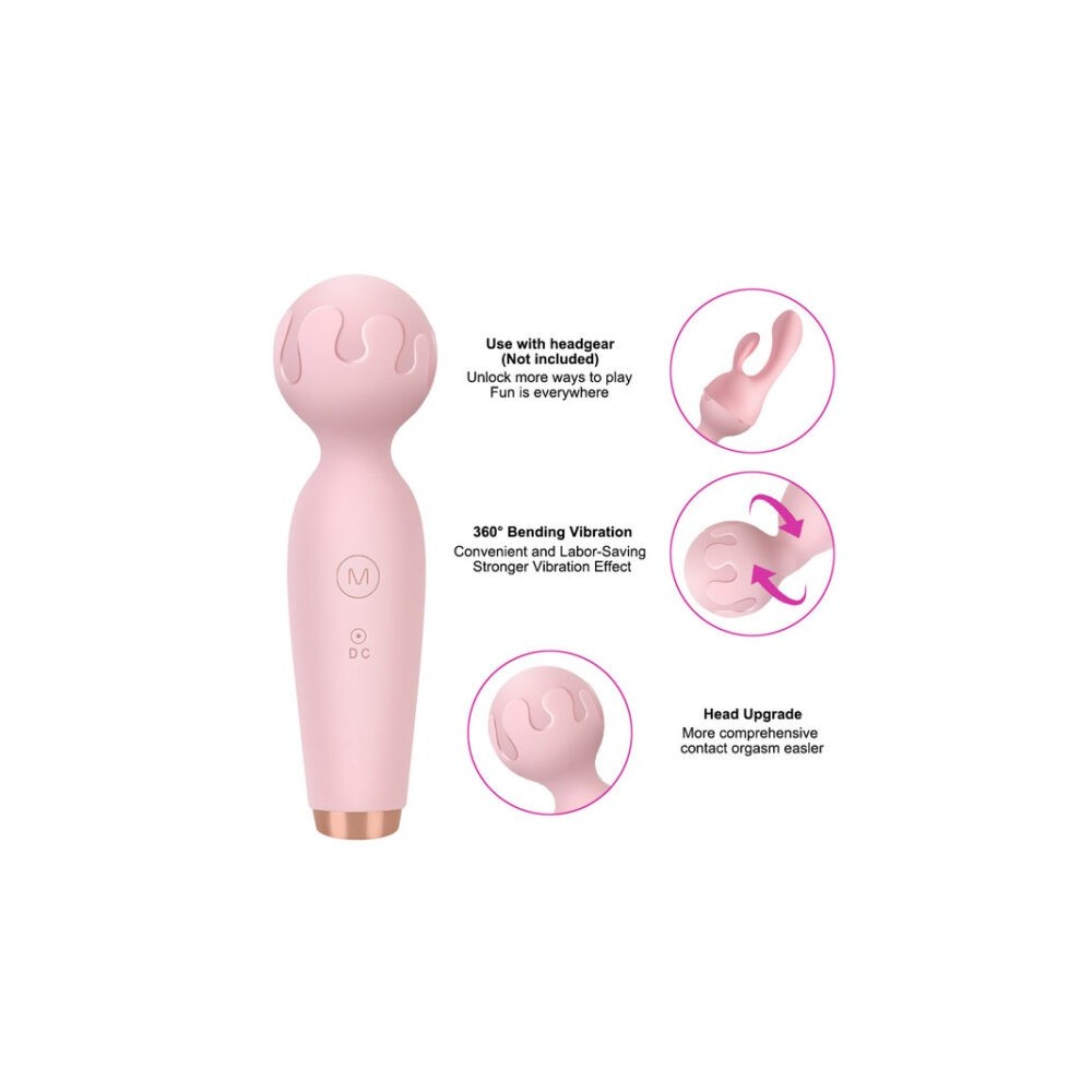 Mini Vibratore a Bacchetta – Massaggiatore Punto G e Clitorideo 10 Modalità