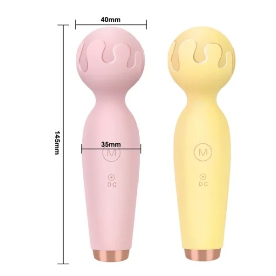 Mini Wand Vibrator – 10-Mode G-Spot & Clitoral Massager