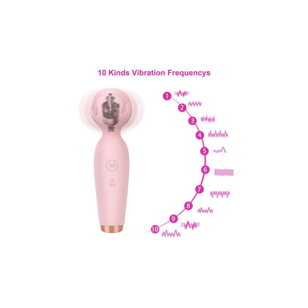 Mini Vibratore a Bacchetta – Massaggiatore Punto G e Clitorideo 10 Modalità