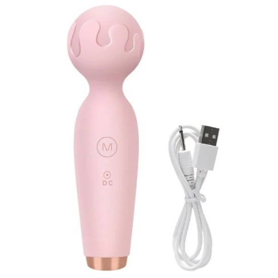 Mini Wand Vibrator – 10-Mode G-Spot & Clitoral Massager