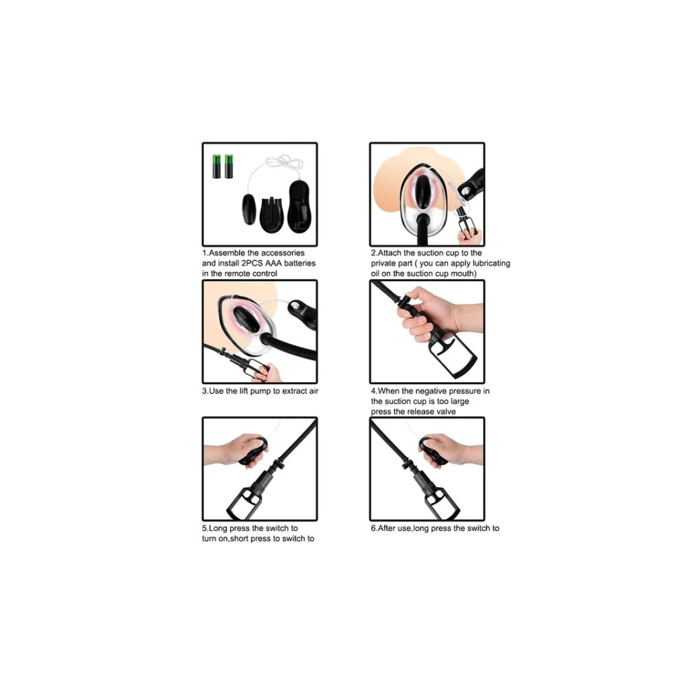 Manual Vacuum Pump with Vibrator for Women – Multifunction Intimate Stimulator